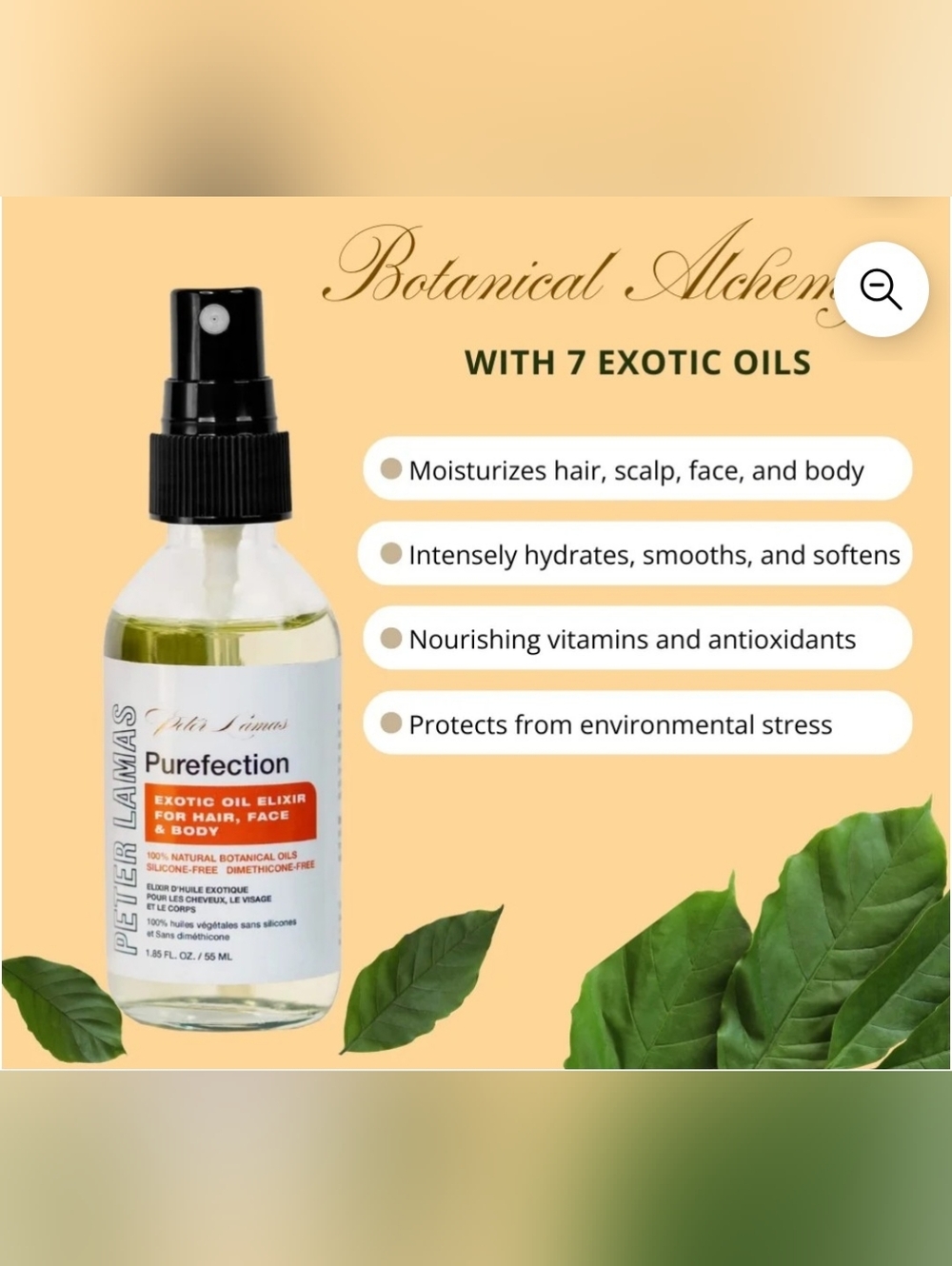 Peter Lamas Purefection Facial Body Hair Botanical Oil Argan Ylang Ylang NEW NIB